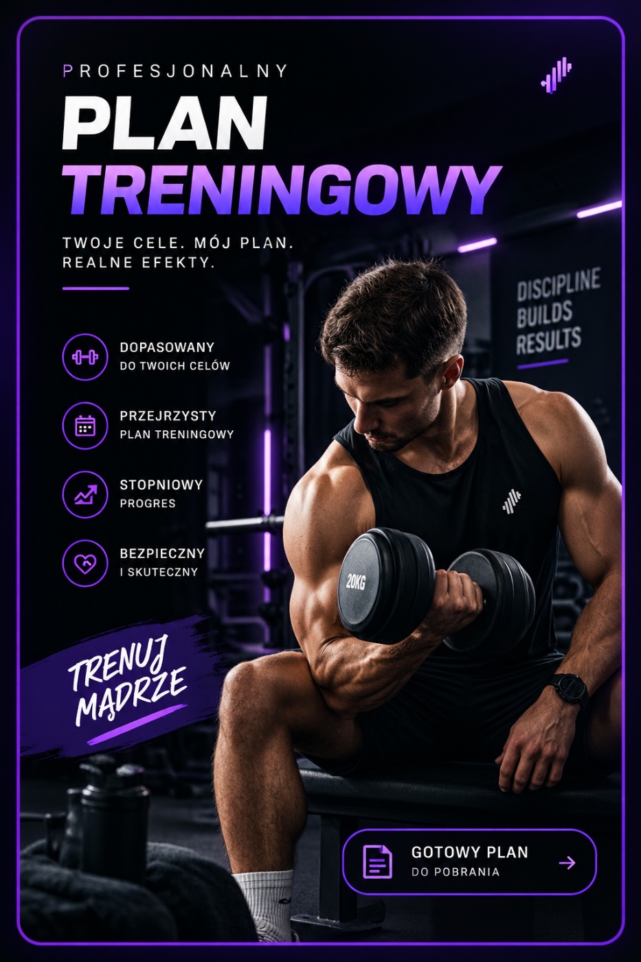Okładka: Plan treningowy 3 dniowy